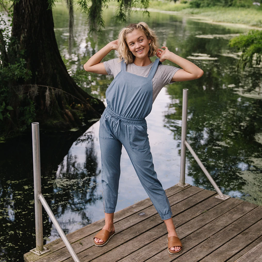 Light Chambray Classic Overall Jumpsuit - Image 6