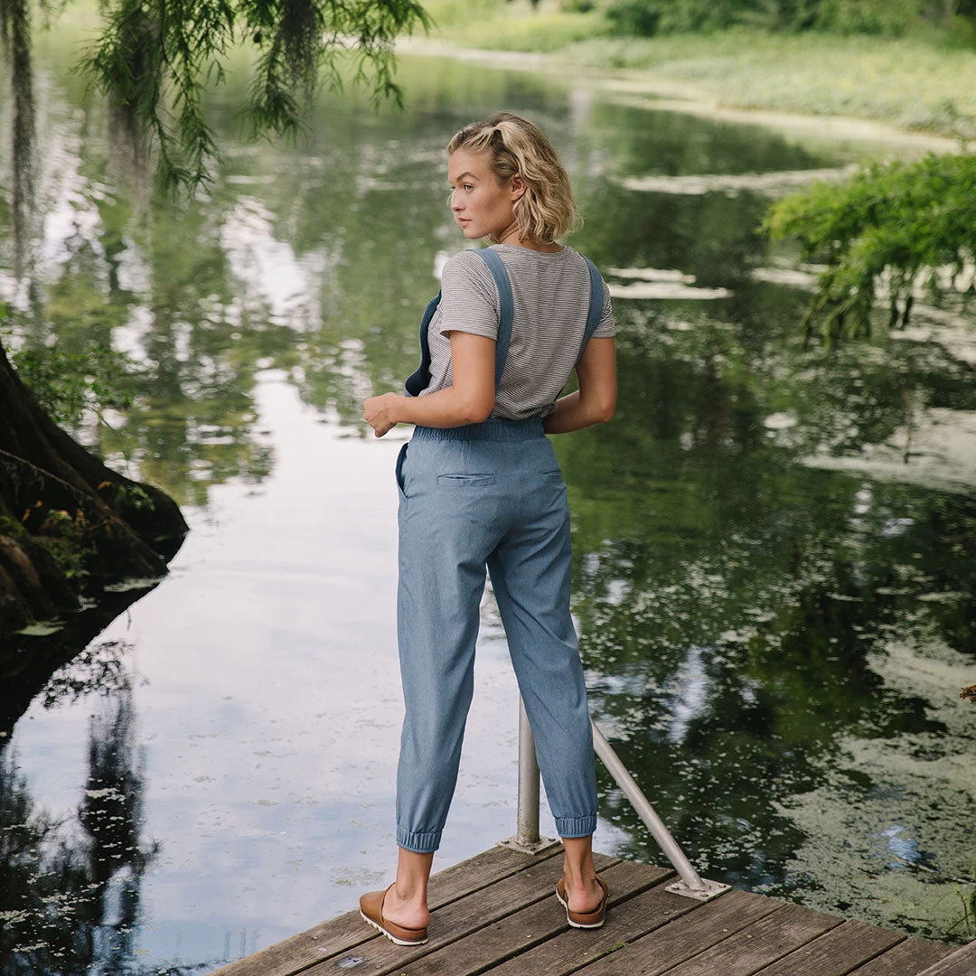 Light Chambray Classic Overall Jumpsuit - Image 8