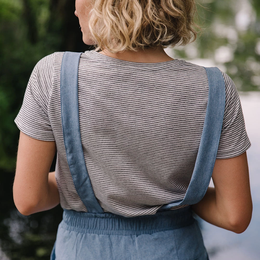 Light Chambray Classic Overall Jumpsuit - Image 7