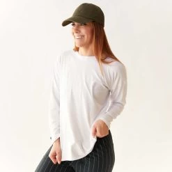 Long Sleeve Tee, Brushed White