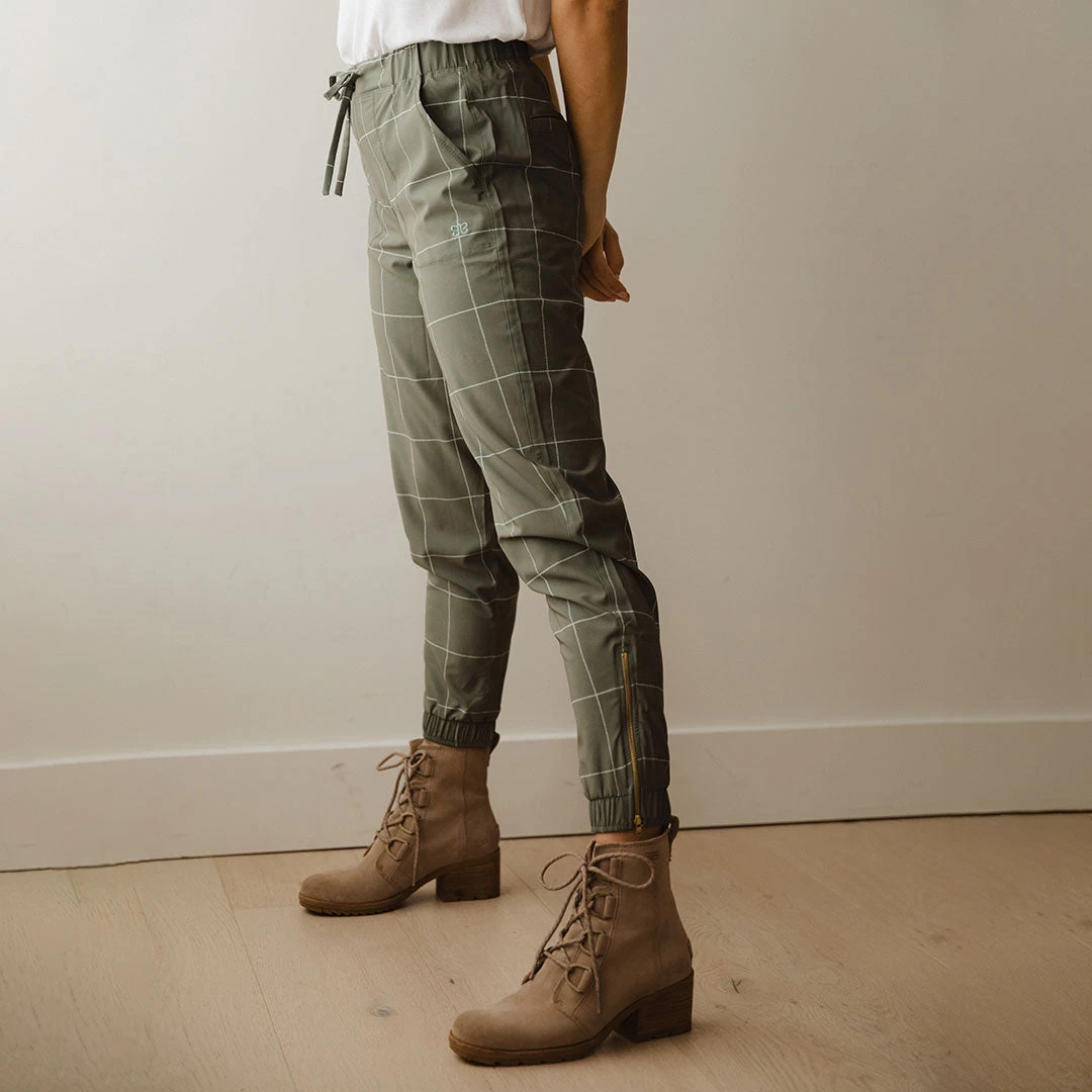 Sage Windowpane Jetsetters - Image 5