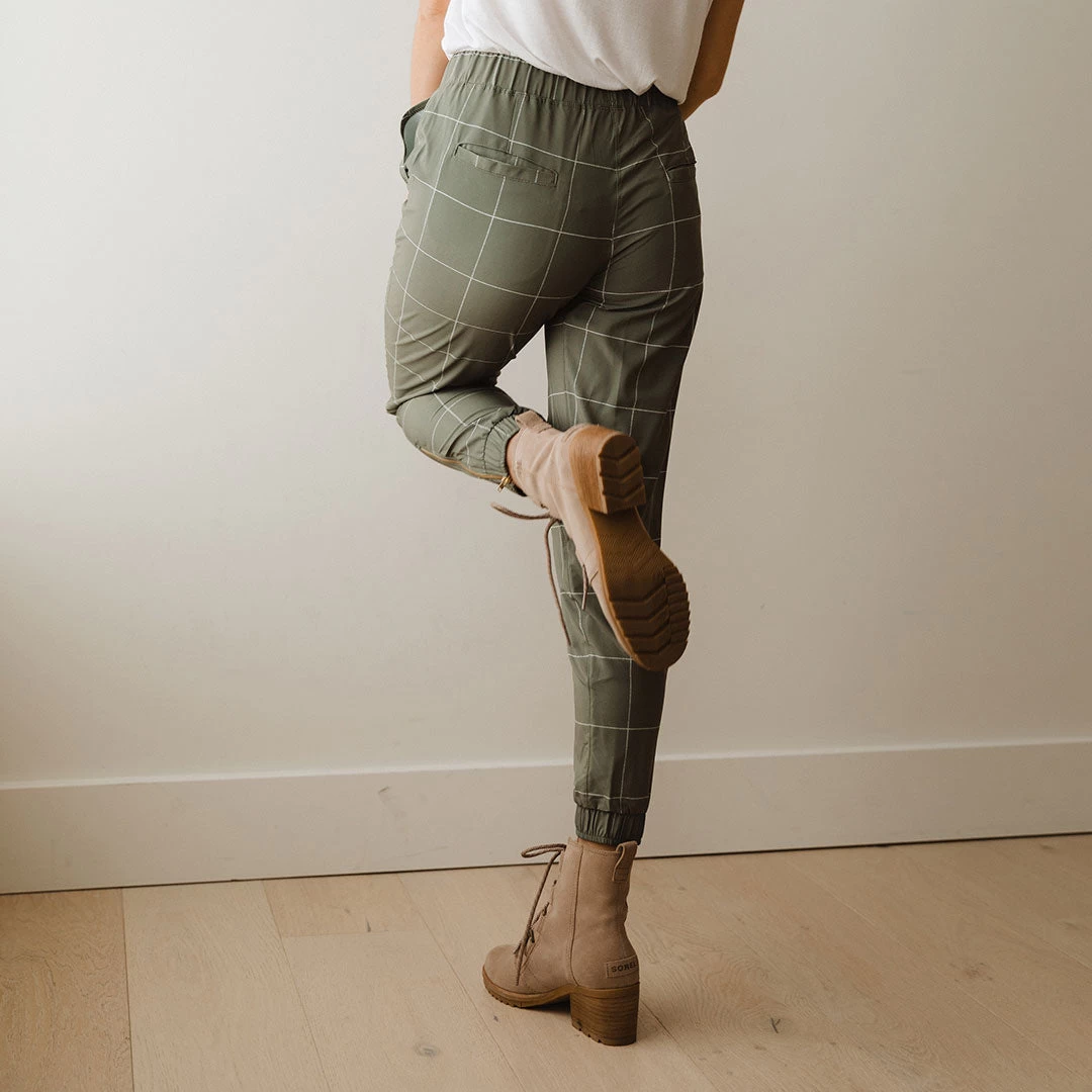 Sage Windowpane Jetsetters - Image 4