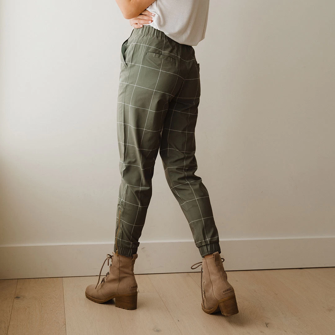 Sage Windowpane Jetsetters - Image 3