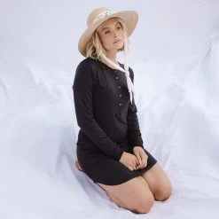 Serenity PJ Dress, Black