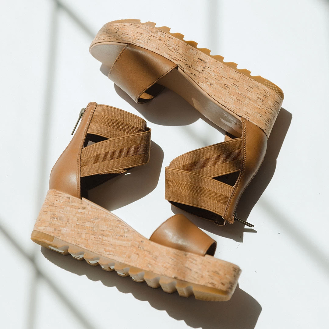 Sorel Cameron Flatform Ankle Strap, Velvet Tan - Image 3