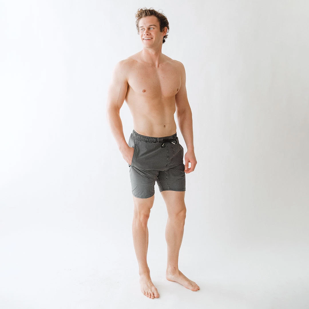 Wind And Sea Shorts, Black Checkers - Image 3