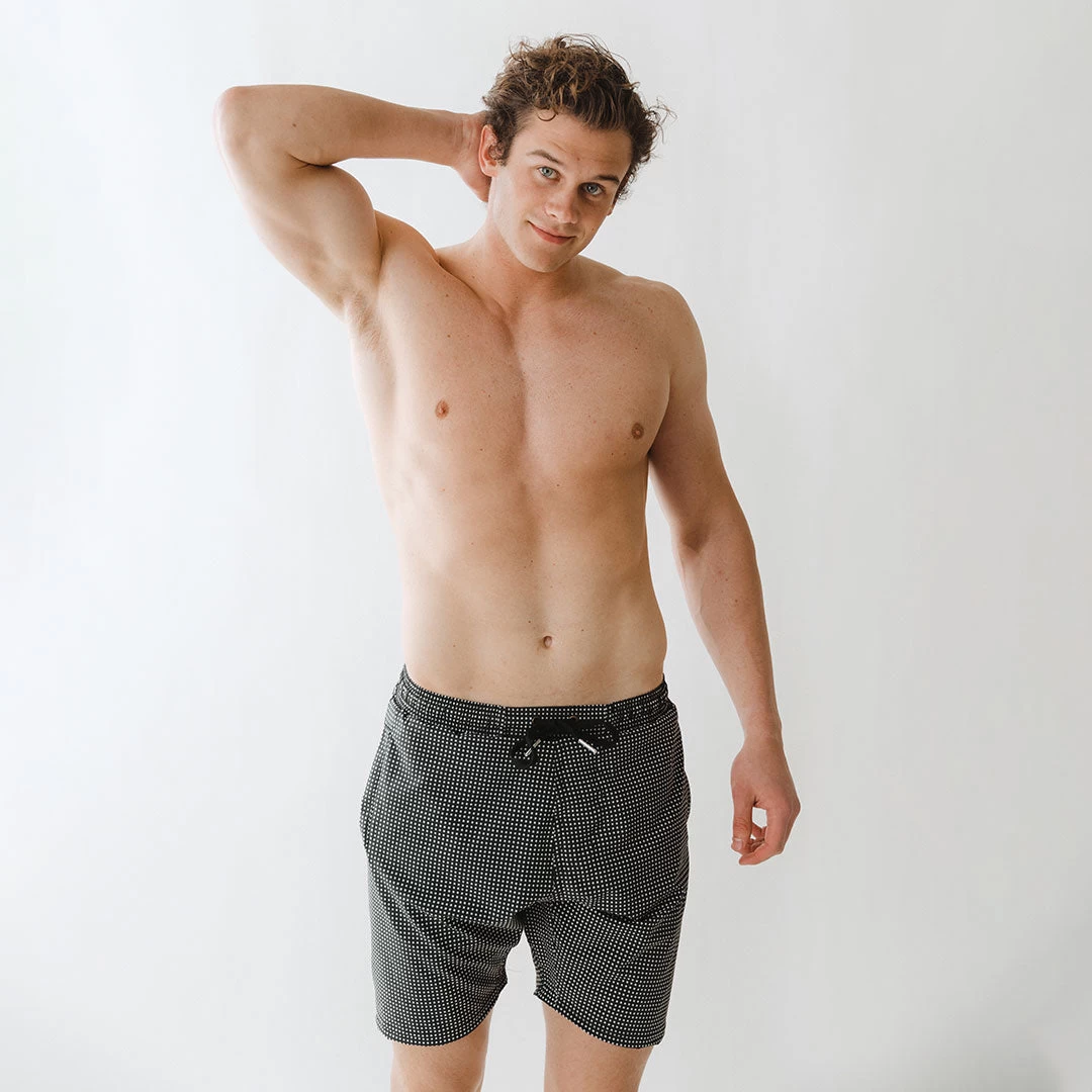 Wind And Sea Shorts, Black Checkers - Image 2