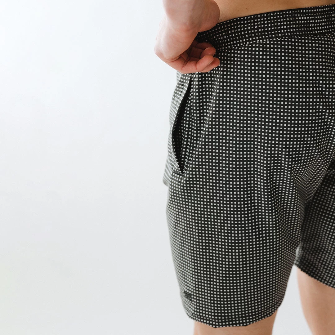 Wind And Sea Shorts, Black Checkers - Image 6