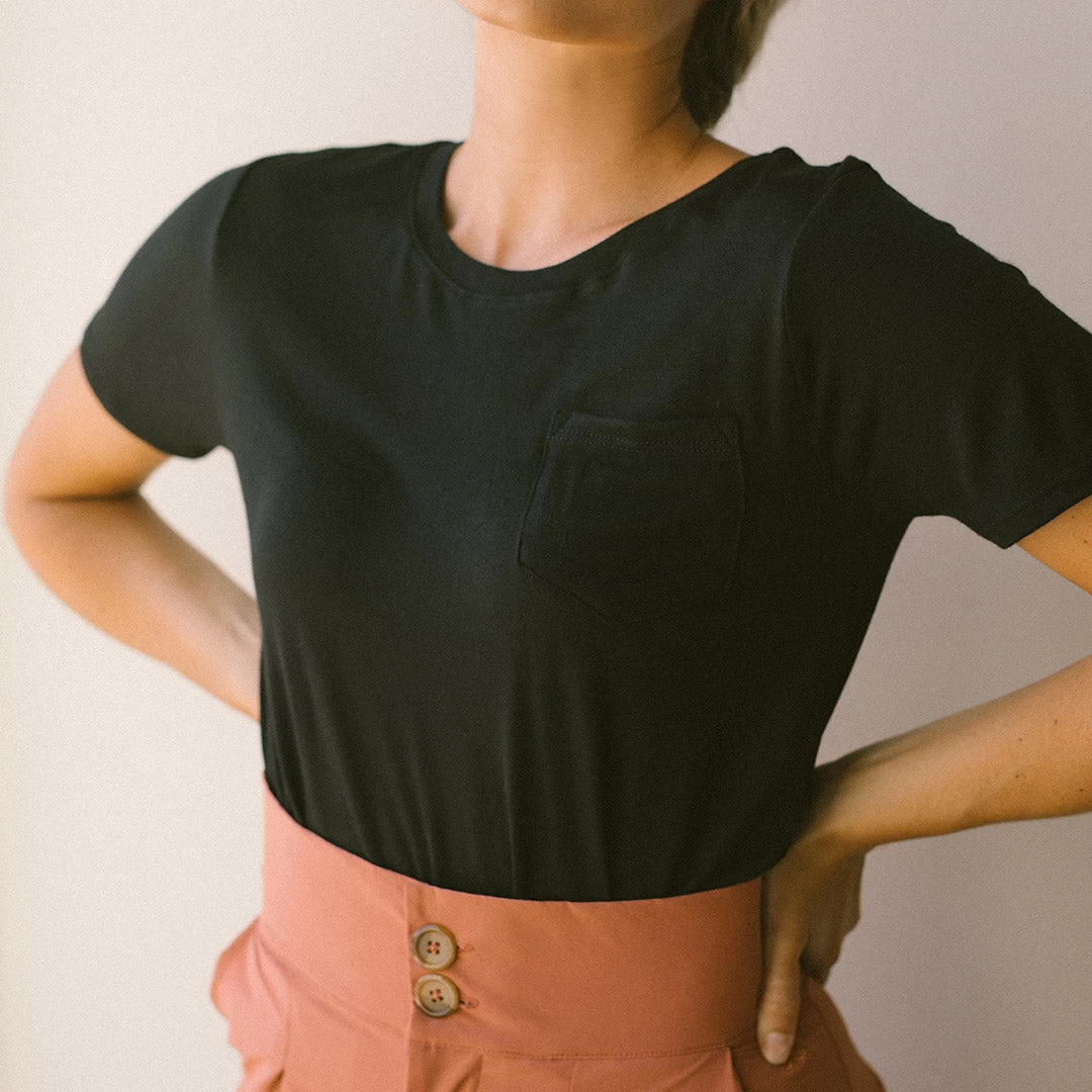 Basic Tee, Black - Image 4