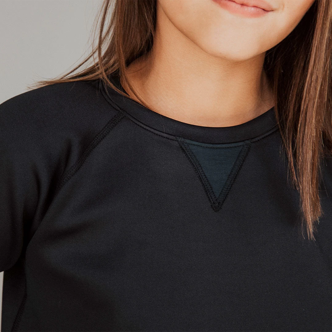 Mini Black Neo Crop Sweatshirt - Image 4