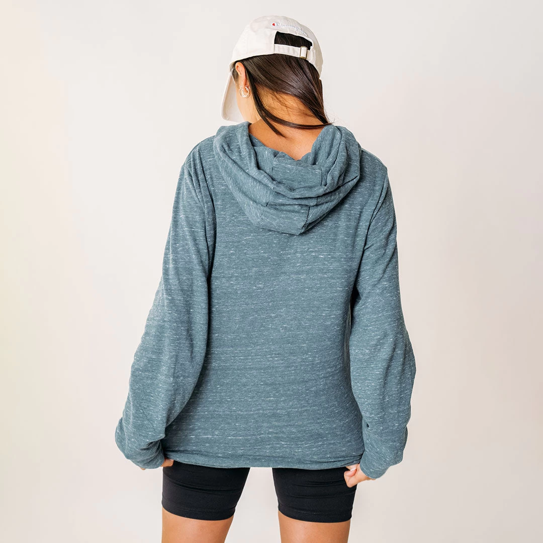 Boyfriend Hoodie, Heather Denim - Image 6