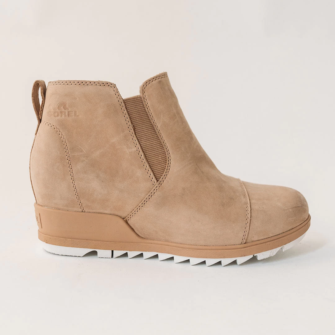 Sorel Evie Pull On Leather Boot, Sea Salt - Image 3