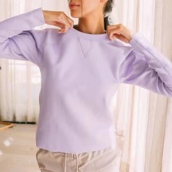 Lilac Neo Crop Sweatshirt
