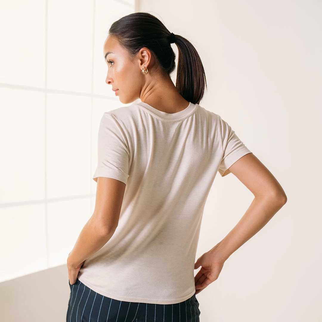 Wildflower Tee, Cream - Image 8